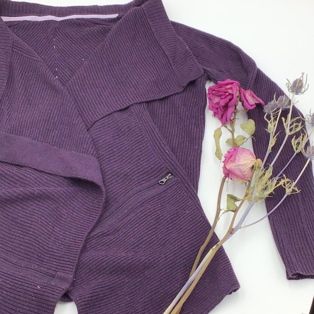 Purple Lululemon cardigan